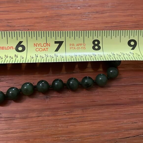 Vintage Jade Necklace ROC Republic of China 18 Inches Knotted - Picture 6 of 12